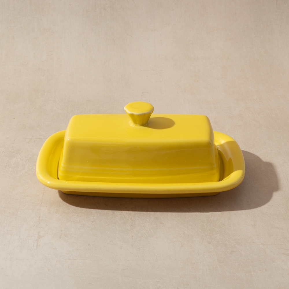 Fiestaware Yellow Butter Dish